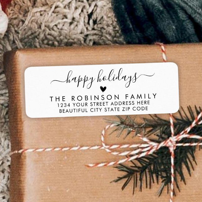 Happy Holidays Script Weihnachten Rücksendeadresse (Von Creator hochgeladen)