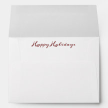 "Happy Holidays" Skript Rotes Elegantes Business