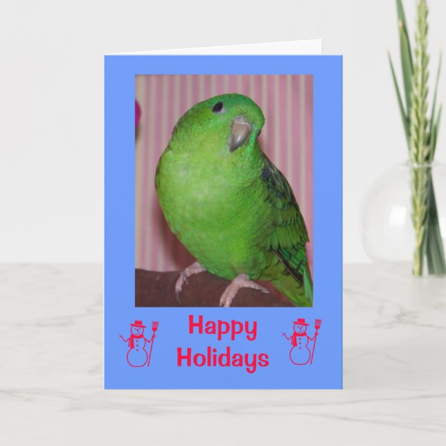 Happy Holidays Snowmen Feiertagskarte (Vorderseite)