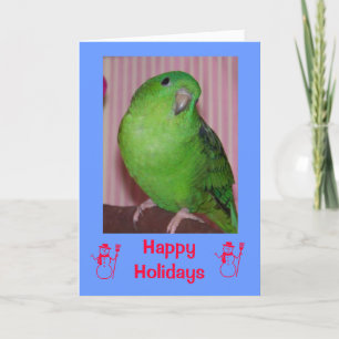 Happy Holidays Snowmen Feiertagskarte