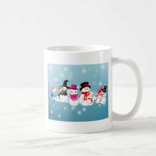 Happy Holidays Snowmen Tasse
