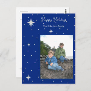 Happy Holidays Starlight Foto Postkarte