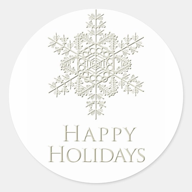 Happy Holidays Sticker (Vorderseite)