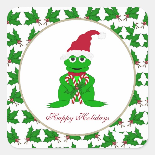 Happy Holidays Stickers (Vorderseite)