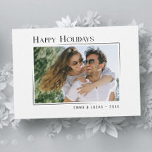 Happy Holidays Stilvolles Modernes Minimalistische