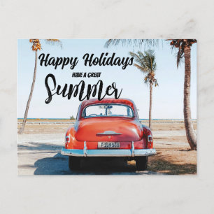 Happy Holidays Summer Edition Holiday Postcard Feiertagspostkarte