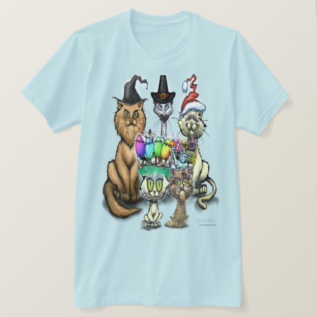Happy Holidays T - Shirt (Design vorne)
