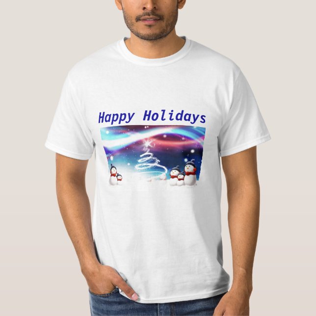 Happy Holidays T-Shirt (Vorderseite)