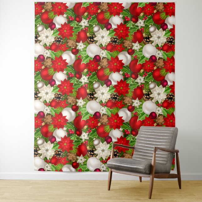 Happy Holidays Tapestry Wandteppich (Beispiel)