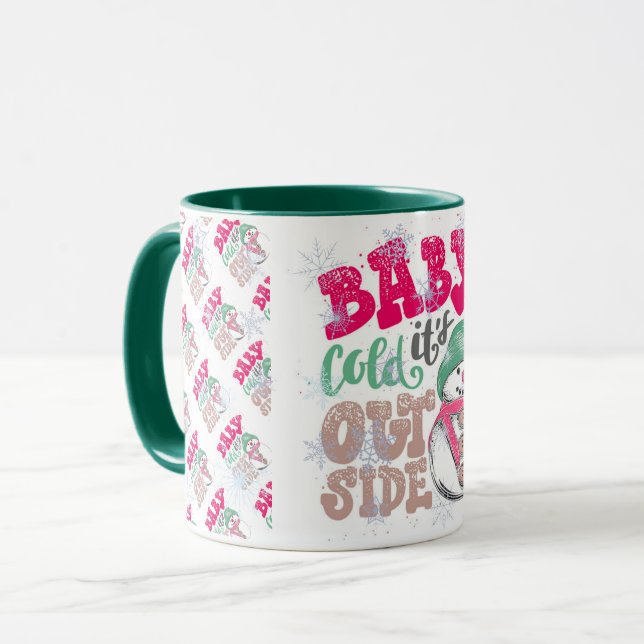 Happy Holidays Tasse (Vorderseite Links)