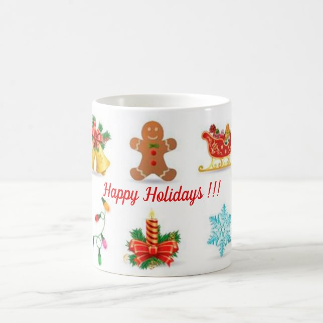 Happy Holidays !! Tasse (Mittel)