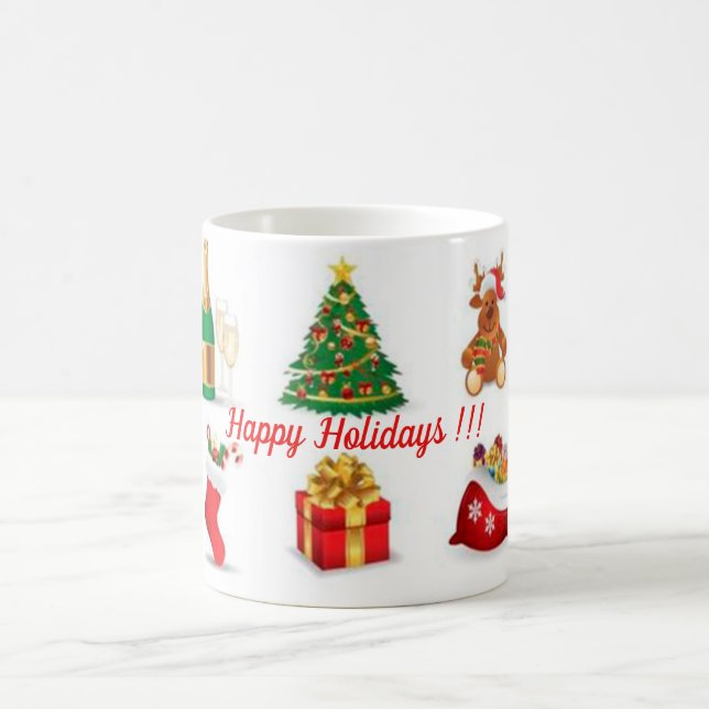 Happy Holidays !! Tasse (Mittel)