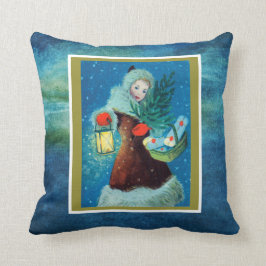 Happy Holidays Throw Kissen