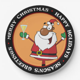 Happy Holidays Toast from Black Santa Pappteller