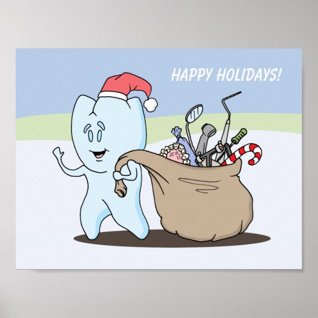 HAPPY HOLIDAYS Tooth Poster (Vorne)