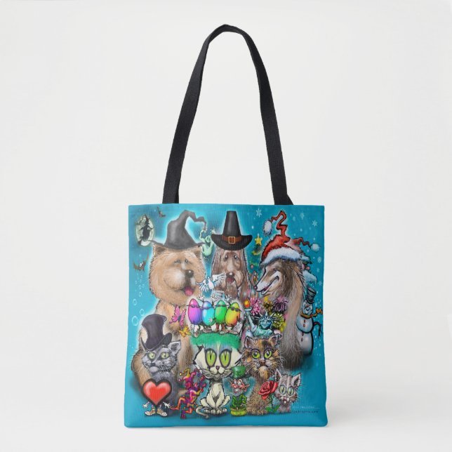 Happy Holidays Tote Bag (Vorderseite)