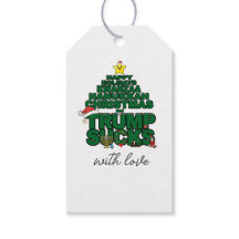 Happy Holidays Trump Sind zum Kotzen Geschenkmarke