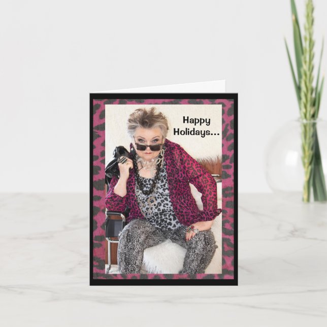 Happy Holidays und ein neues Jahr Grußkarte Karte (Vorderseite)