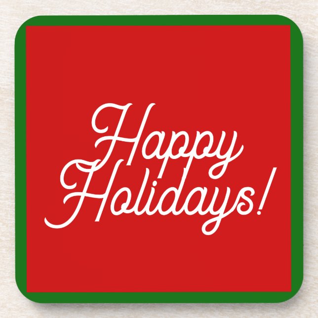 Happy Holidays Untersetzer (Vorderseite)
