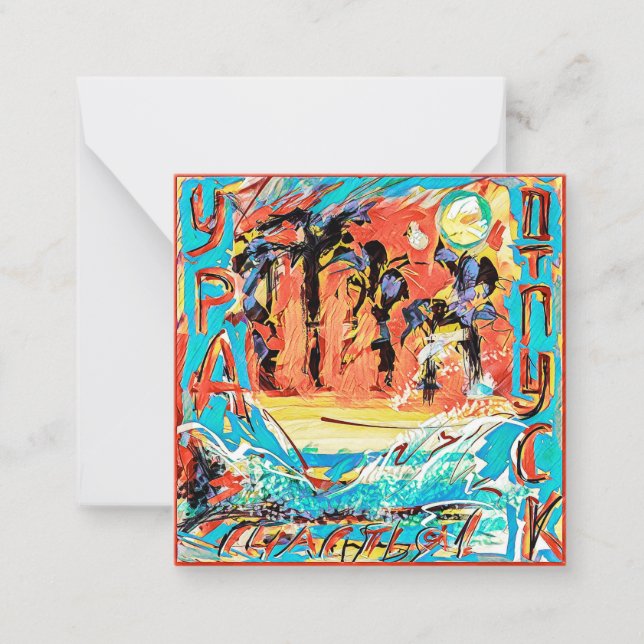 Happy Holidays / Urlaub in Russisch Mitteilungskarte (Vorderseite)