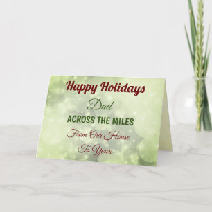 Happy Holidays Vater über die Meilen Karte