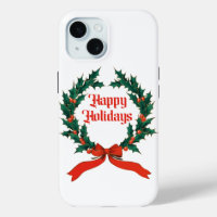 Happy Holidays Vintag Heiliger Weihnachtskranz