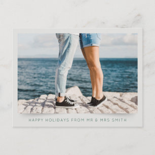 Happy Holidays Von Mr. und Mrs. Greetings Holiday Feiertagspostkarte