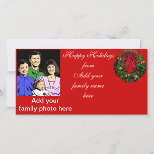 Happy Holidays, von unserer Familie_ Feiertagskarte