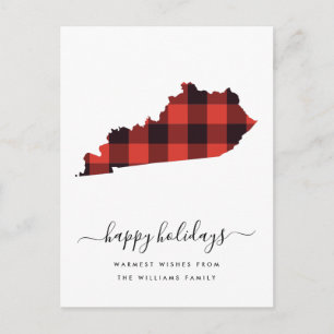 Happy Holidays   Warme Wünsche Kentucky Postkarte