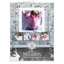 Happy Holidays Weihnachten 5 Foto Collage