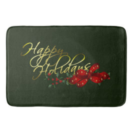 Happy Holidays Weihnachten Badematte