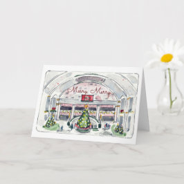 Happy Holidays Weihnachten Falten Grußkarte Karte