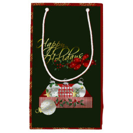 Happy Holidays Weihnachten Kleine Geschenktüte