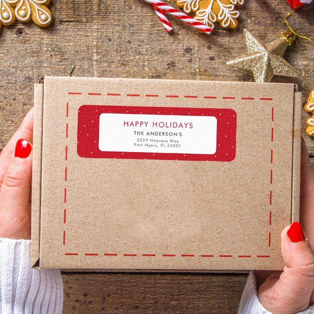 Happy Holidays Weihnachten Minimal Schneeflocken R (Von Creator hochgeladen)