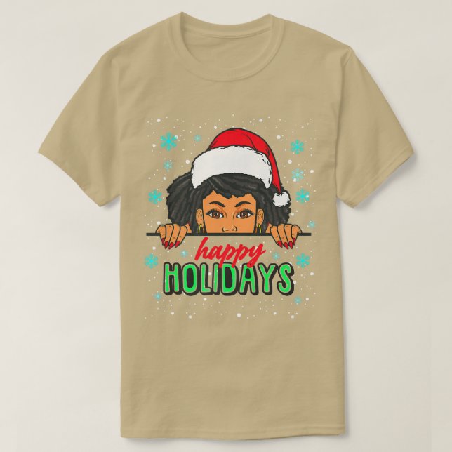 Happy Holidays Weihnachten Pajama Ugly Xmas Sweate T-Shirt (Design vorne)