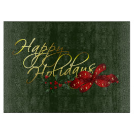 Happy Holidays Weihnachten Schneidebrett