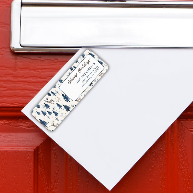 Happy Holidays Weihnachten Winter Forest Pattern (Von Creator hochgeladen)