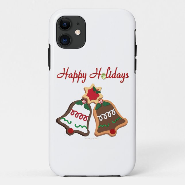 Happy Holidays Weihnachts Cookie Bells Case-Mate iPhone Hülle (Rückseite)