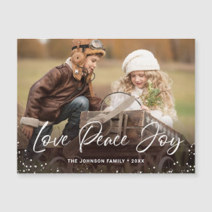 Happy Holidays Weihnachts-FOTO Magnetkarte