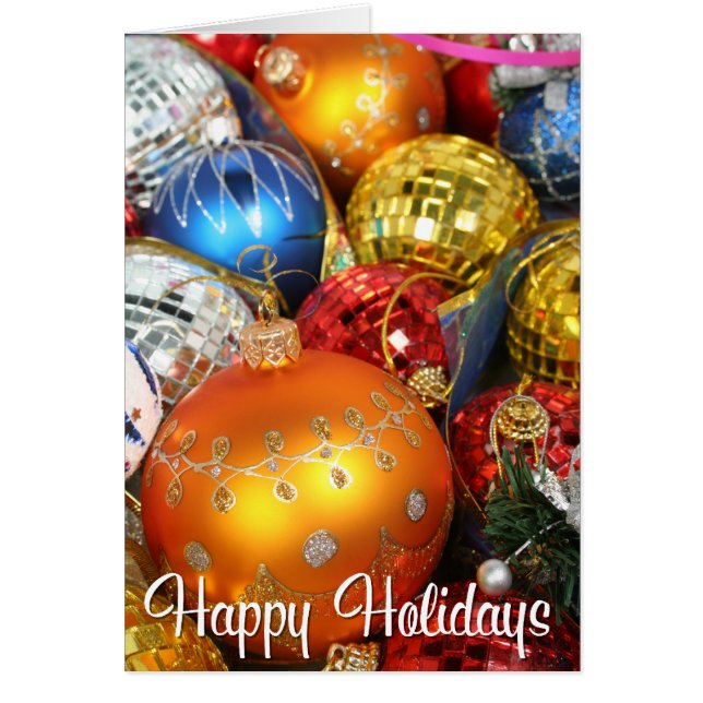 Happy Holidays Weihnachts Grußkarte (Vorne)