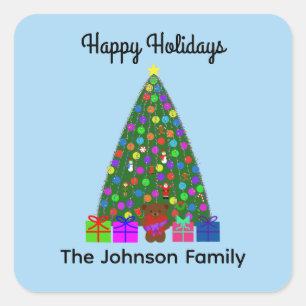 Happy Holidays Weihnachtsbaum #3 Stickers