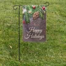 Happy Holidays Weihnachtsflagge