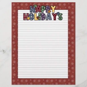 Happy Holidays Weihnachtsgeschichten Letterhead