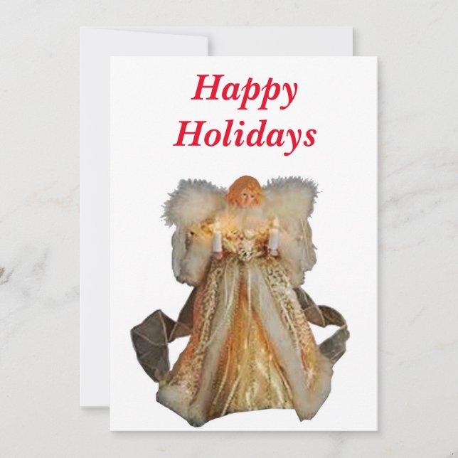 Happy Holidays Weihnachtskarte Einladung (Vorderseite)