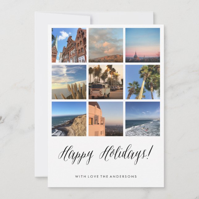 Happy Holidays Weihnachtskarte Feiertagskarte (Vorderseite)