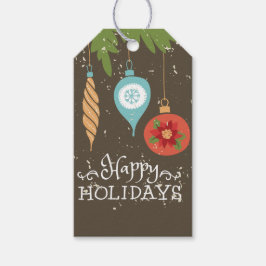 Happy Holidays Weihnachtsschmuck Dekorative Geschenkanhänger