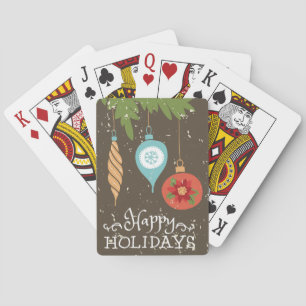 Happy Holidays Weihnachtsschmuck Dekorative Spielkarten