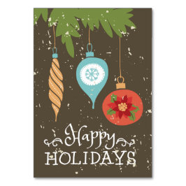 Happy Holidays Weihnachtsschmuck Dekorative Tischnummer