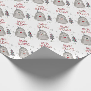 Happy Holidays Weihnachtswrapping Paper Geschenkpapier