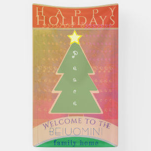 "Happy Holidays" Willkommensbanner Banner